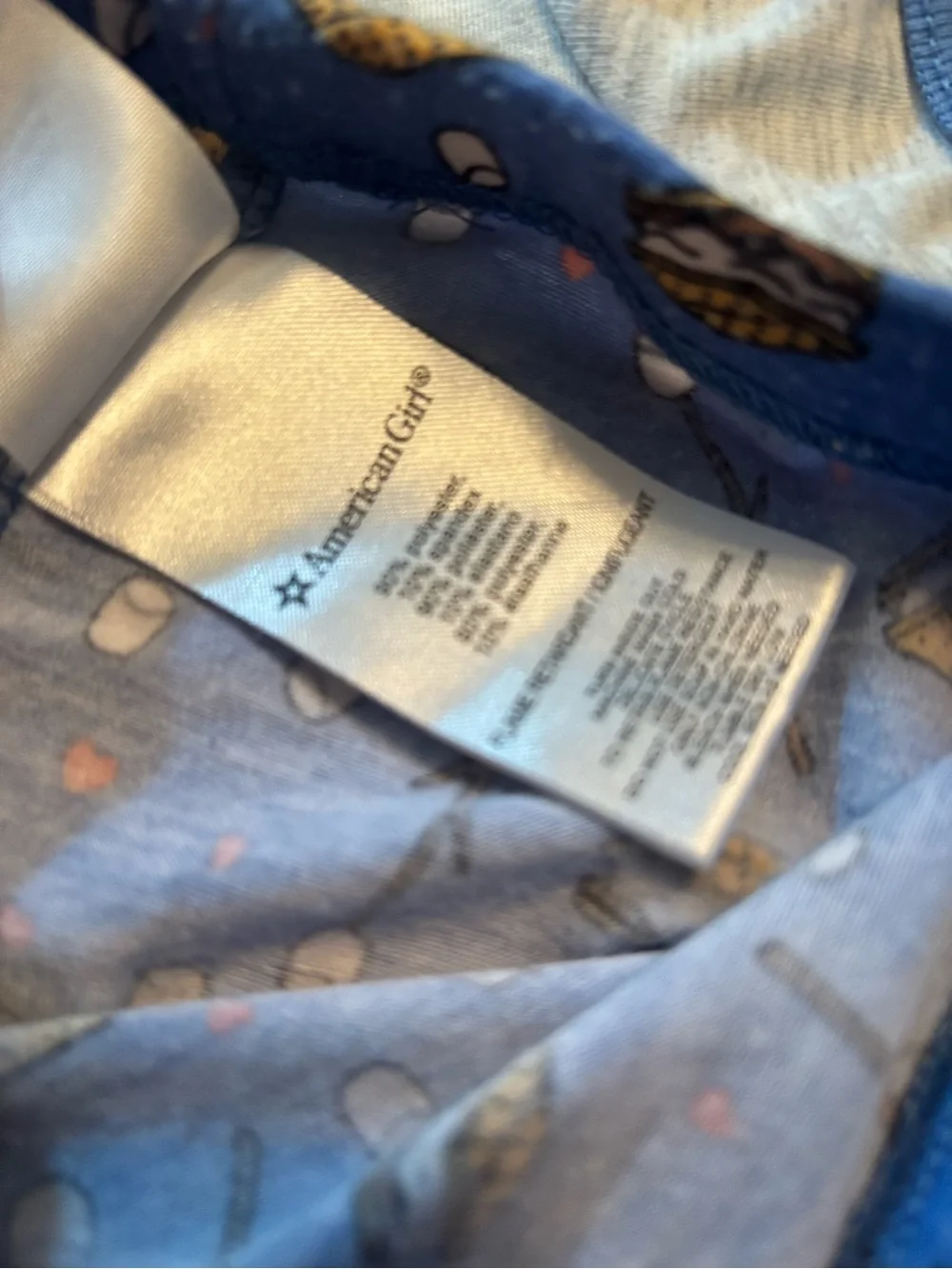 American Girl glow in the dark pajama set